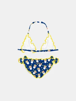 Mädchen-Triangel-Bikini mit Estathé-Print | Estathé® Sonderedition