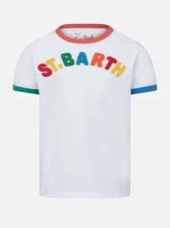 Mädchen-T-Shirt aus Baumwolle mit Stickerei