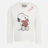 Mädchen-T-Shirt aus schwerer Baumwolle mit Snoopy-Strassstein-Aufdruck | SNOOPY PEANUTS™ SONDEREDITION