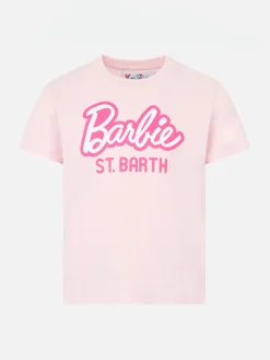 Mädchen-T-Shirt aus schwerer Baumwolle mit Barbie St. Barth-Aufdruck | BARBIE-SONDEREDITION
