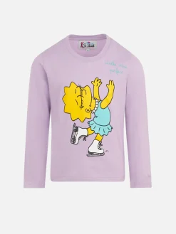 Mädchen-T-Shirt aus schwerer Baumwolle mit Lisa-Simpson-Aufdruck | DIE SIMPSON-SONDERAUSGABE
