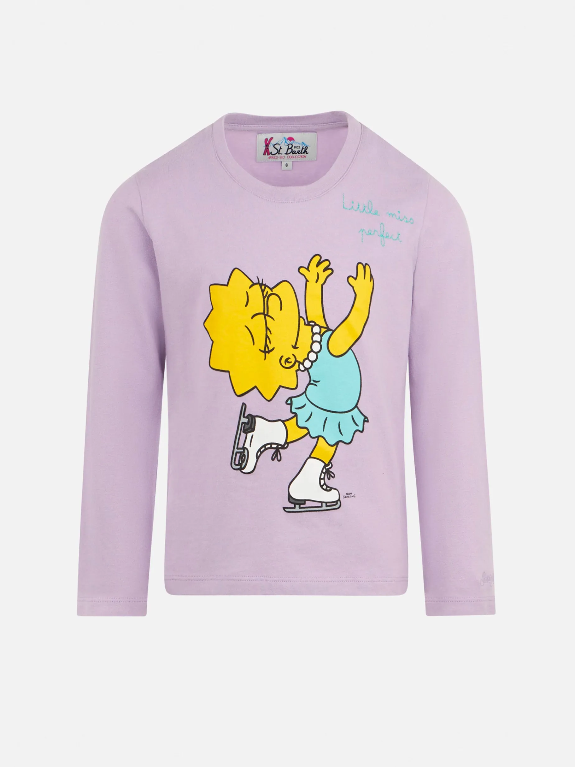 Mädchen-T-Shirt aus schwerer Baumwolle mit Lisa-Simpson-Aufdruck | DIE SIMPSON-SONDERAUSGABE