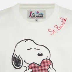 Mädchen-T-Shirt aus schwerer Baumwolle mit Snoopy-Strassstein-Aufdruck | SNOOPY PEANUTS™ SONDEREDITION