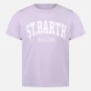 Mädchen-T-Shirt Elly aus Baumwolljersey mit Rundhalsausschnitt und St. Barth-Aufdruck