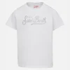 Mädchen-T-Shirt Elly aus Baumwolljersey mit Rundhalsausschnitt und Saint-Barth-Strassstickerei
