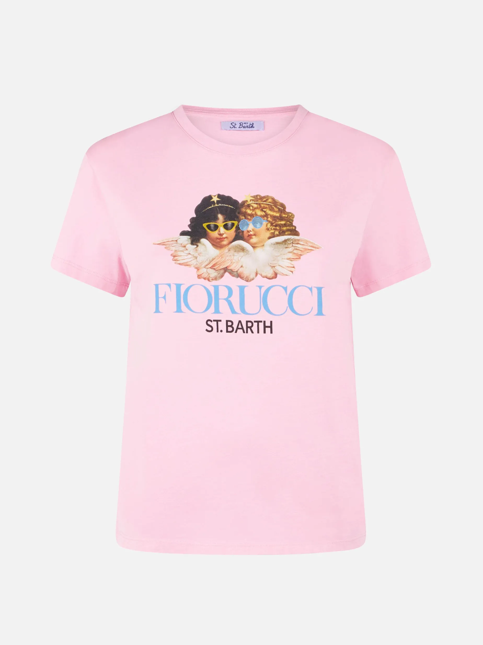 Mädchen-T-Shirt Elly aus Baumwolljersey mit Rundhalsausschnitt und Fiorucci Angels-Aufdruck | FIORUCCI-SONDERAUSGABE