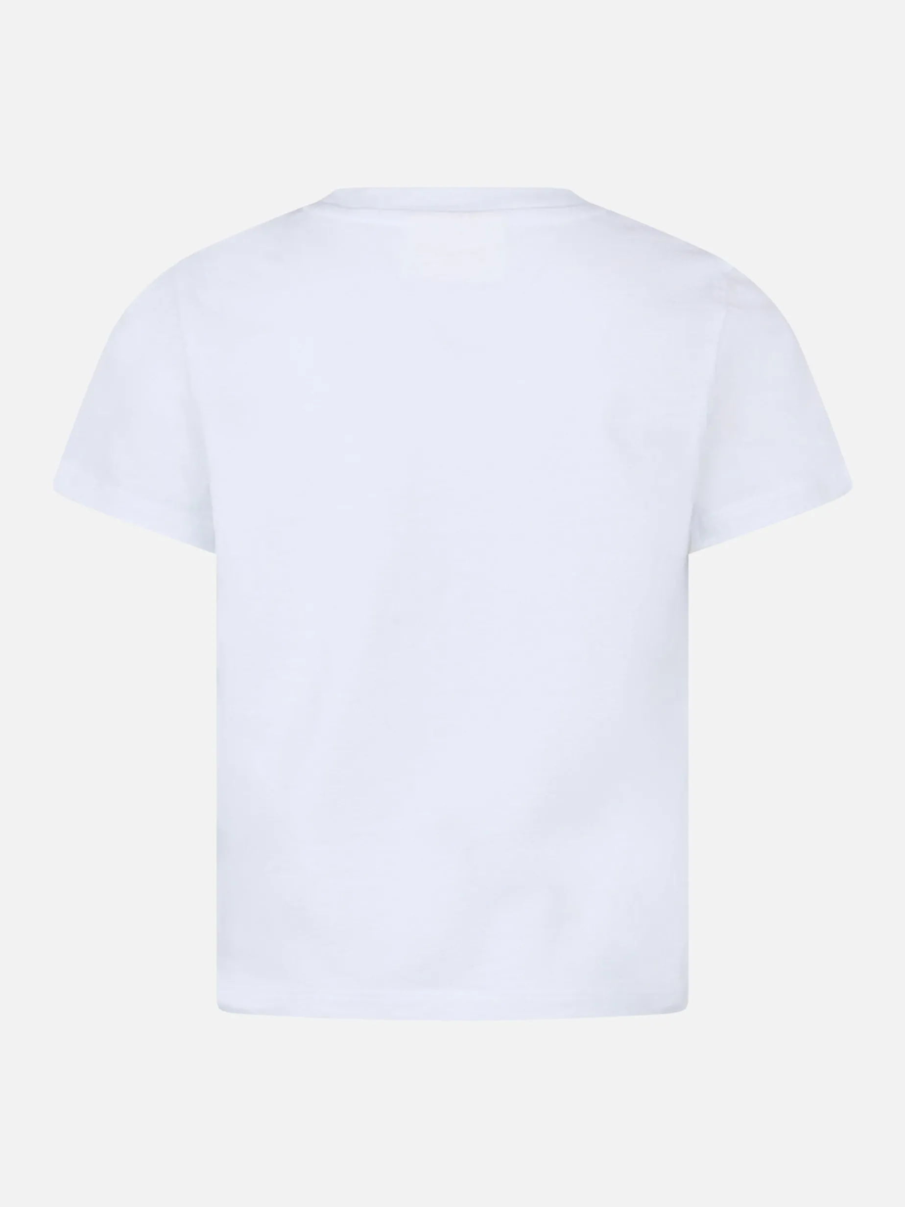 Mädchen-T-Shirt Elly aus Baumwolljersey mit Rundhalsausschnitt und Vacay-Mood-Stickerei
