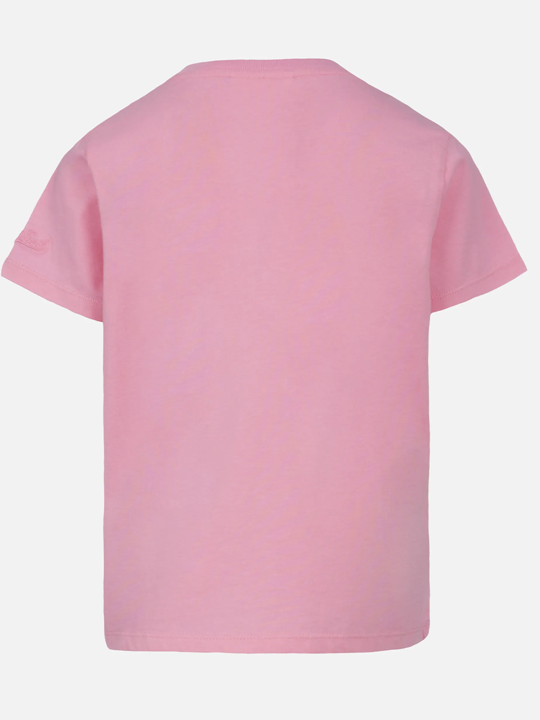 Mädchen-T-Shirt Elly aus Baumwolljersey mit Rundhalsausschnitt und Oggi Faccio La Brava-Stickerei
