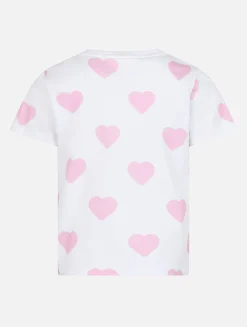 Mädchen-T-Shirt Elly aus Baumwolljersey mit Rundhalsausschnitt und Vacay-Mood-Stickerei