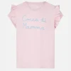Mädchen-T-Shirt mit Cocca di Mamma-Stickerei