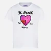 Mädchen-T-Shirt mit Heart St. Barth-Aufdruck