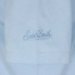 Mädchen-T-Shirt mit „Lost in St Barth“-Stickerei