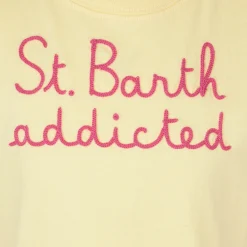 Mädchen-T-Shirt mit St.Barth-Stickerei
