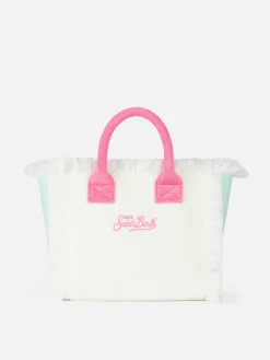 Mehrfarbige Colette Sponge-Handtasche aus Terry mit Aufnähern