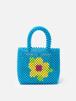 Mehrfarbige kleine Tasche mit Perlen