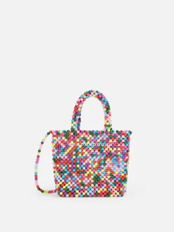 Mehrfarbige kleine Tasche mit Perlen