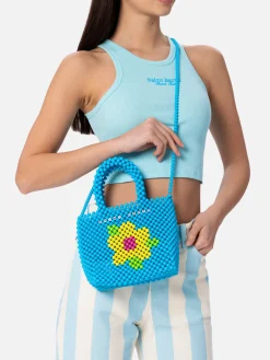Mehrfarbige kleine Tasche mit Perlen