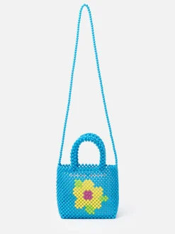 Mehrfarbige kleine Tasche mit Perlen