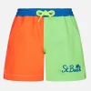 Mehrfarbige Komfort-Badeshorts für Jungen