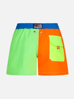 Mehrfarbige Komfort-Badeshorts für Jungen