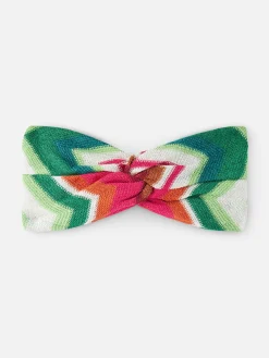 Mehrfarbiges Chevron-Haarband für Damen