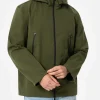 Militärgrüne 3-Lagen-Kapuzenjacke Parson für Herren