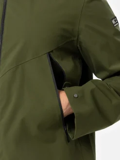 Militärgrüne 3-Lagen-Kapuzenjacke Parson für Herren