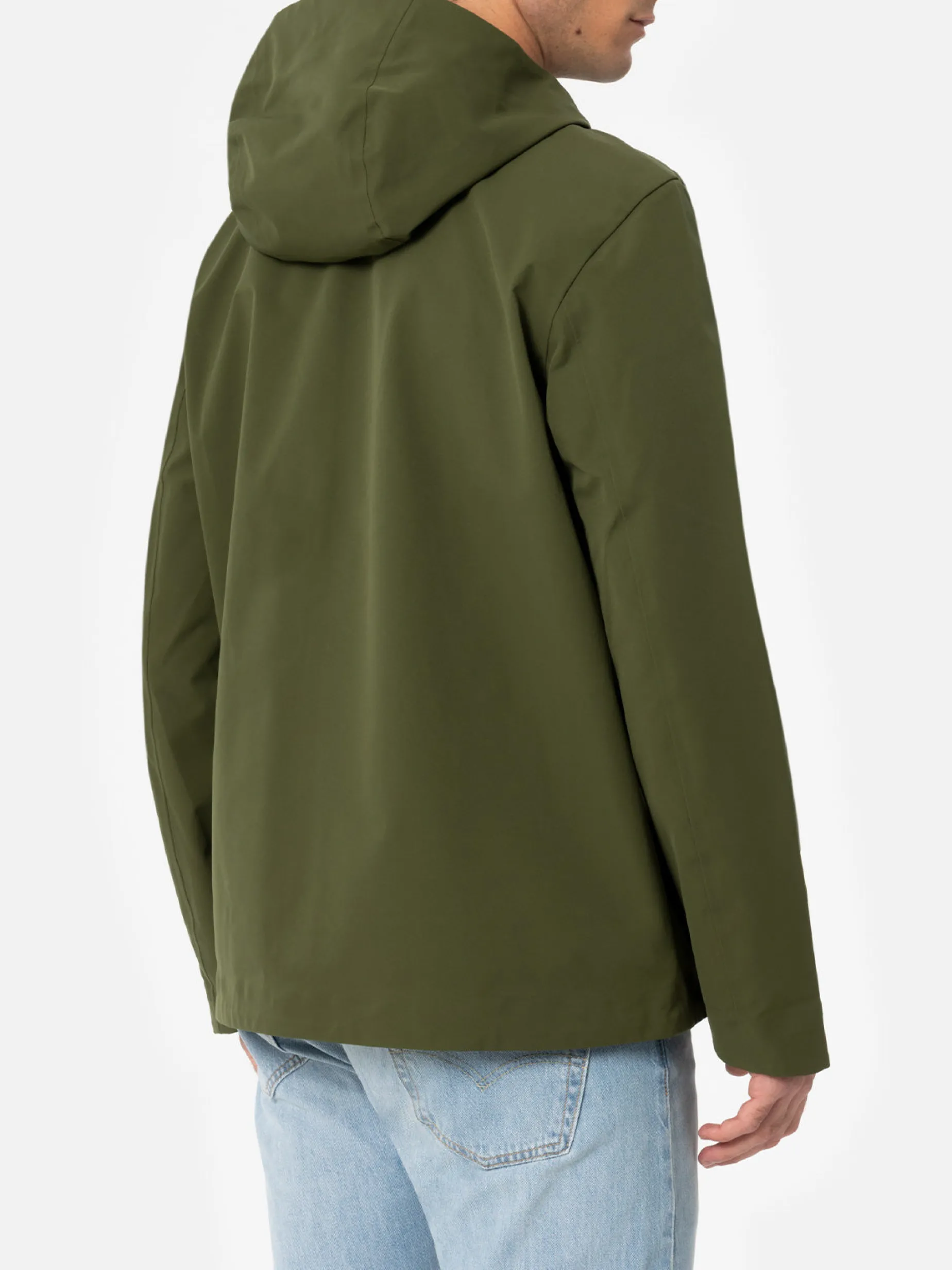 Militärgrüne 3-Lagen-Kapuzenjacke Parson für Herren