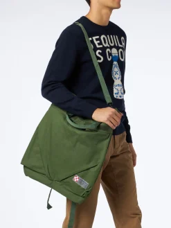 Militärgrüner Canvas-Rucksack Helmut