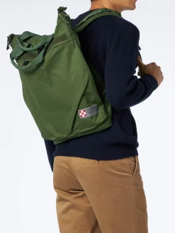 Militärgrüner Canvas-Rucksack Helmut