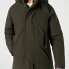 Militärgrüner Voyager-Parka für Herren mit Kapuze