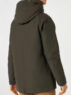 Militärgrüner Voyager-Parka für Herren mit Kapuze