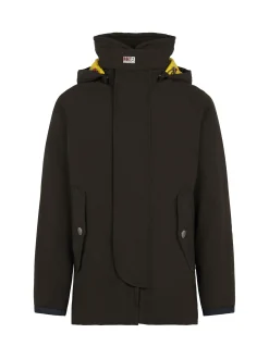 Militärgrüner Voyager-Parka für Herren mit Kapuze