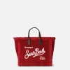 Mini Vanity – Handtasche aus burgunderfarbenem Cord
