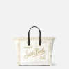 Mini Vanity Handtasche aus weißem Chenille