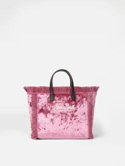 Mini Vanity Handtasche aus rosa Chenille