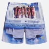 Mittellange Badeshorts Gustavia für Herren mit platziertem Aufdruck | MAGNUM MARINE SPECIAL EDITION