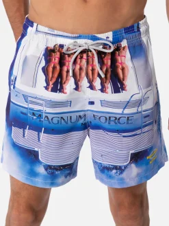 Mittellange Badeshorts Gustavia für Herren mit platziertem Aufdruck | MAGNUM MARINE SPECIAL EDITION