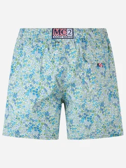 Mittellange Badeshorts mit Joanna Luise-Print | HERGESTELLT AUS LIBERTY-STOFF