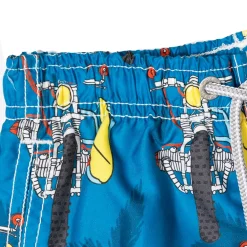 Mittellange Badeshorts mit Surfmotorrad