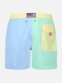 Mittellange Farbblock-Badeshorts für Jungen Patmos Jr