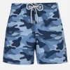Mittellange Gustavia-Badeshorts für Herren mit Tarnmuster