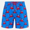 Mittellange Gustavia-Badeshorts für Herren mit Krabbenprint