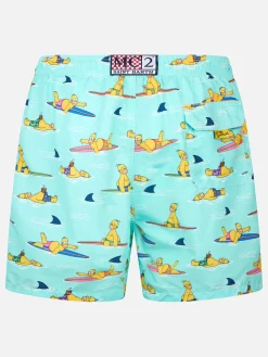 Mittellange Gustavia-Badeshorts für Herren mit Homer-Simpson-Aufdruck | DIE SIMPSONS-SONDERAUSGABE