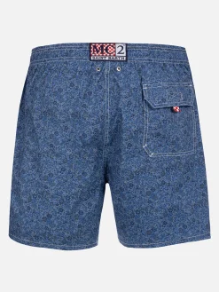 Mittellange Gustavia-Badeshorts für Herren mit Emma & Georgina-Aufdruck | HERGESTELLT AUS LIBERTY-STOFF