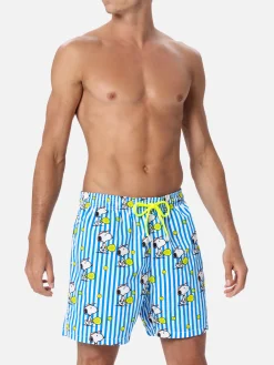 Mittellange Gustavia-Badeshorts für Herren mit Snoopy-Aufdruck | SNOOPY PEANUTS™ SONDEREDITION