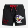 Mittellange Haiti-Badeshorts für Jungen mit platziertem Snoopy-Aufdruck und Stickerei | SNOOPY PEANUTS SONDEREDITION