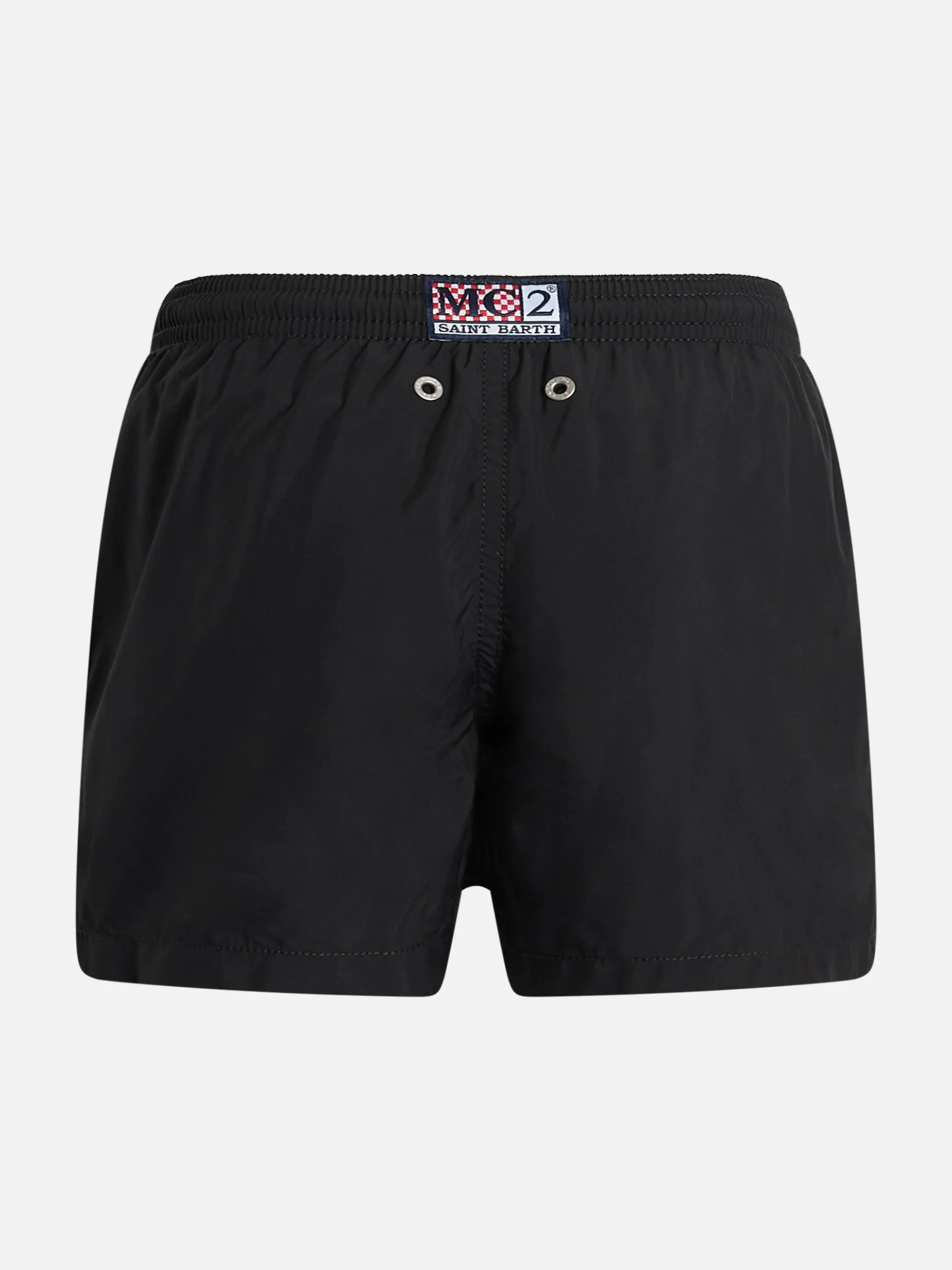 Mittellange Haiti-Badeshorts für Jungen mit platziertem Snoopy-Aufdruck und Stickerei | SNOOPY PEANUTS SONDEREDITION