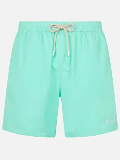 Mittellange Herren-Badeshorts Patmos in Salbeigrün