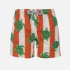 Mittellange Jeans-Badeshorts für Jungen mit Meeresschildkröten-Print